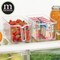 mDesign Kitchen Pantry Cabinet Refrigerator Storage Bin - 2 Pack, Clear
